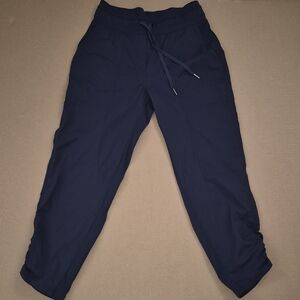 lululemon Women's 4 Dark Blue Drawstring Pants with Side Ruching